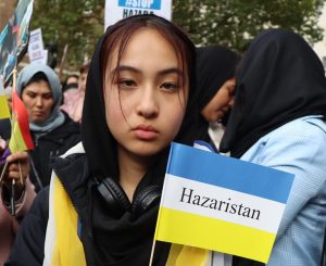 Hazara Protest Hazaristan Flag تظاهرات هزاره ها پرچم هزارستان